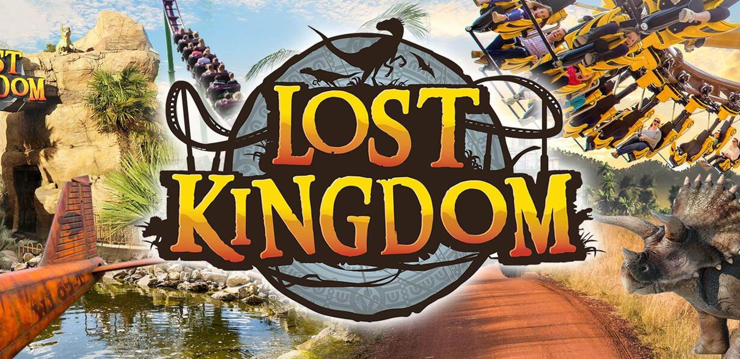 Children at lost kingdom banner