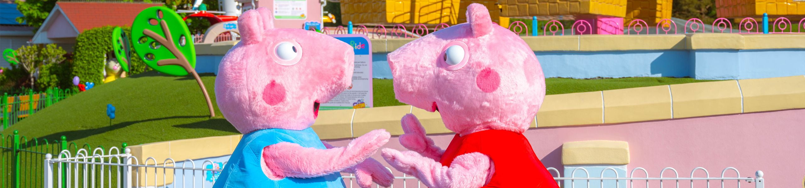 Meet Peppa Pig and George at Paultons Park