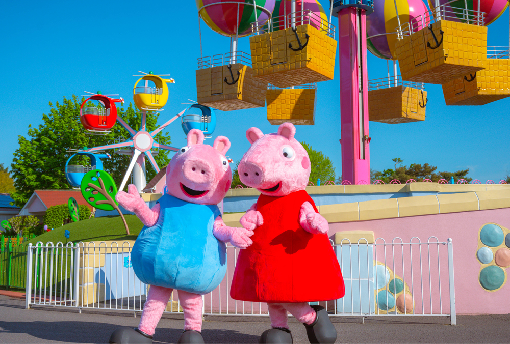 Peppa Pig and George at Peppa Pig World